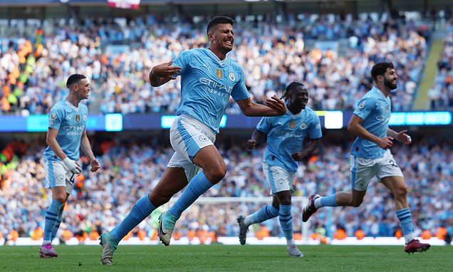 Man City beat Arsenal to the title to make it four in a row