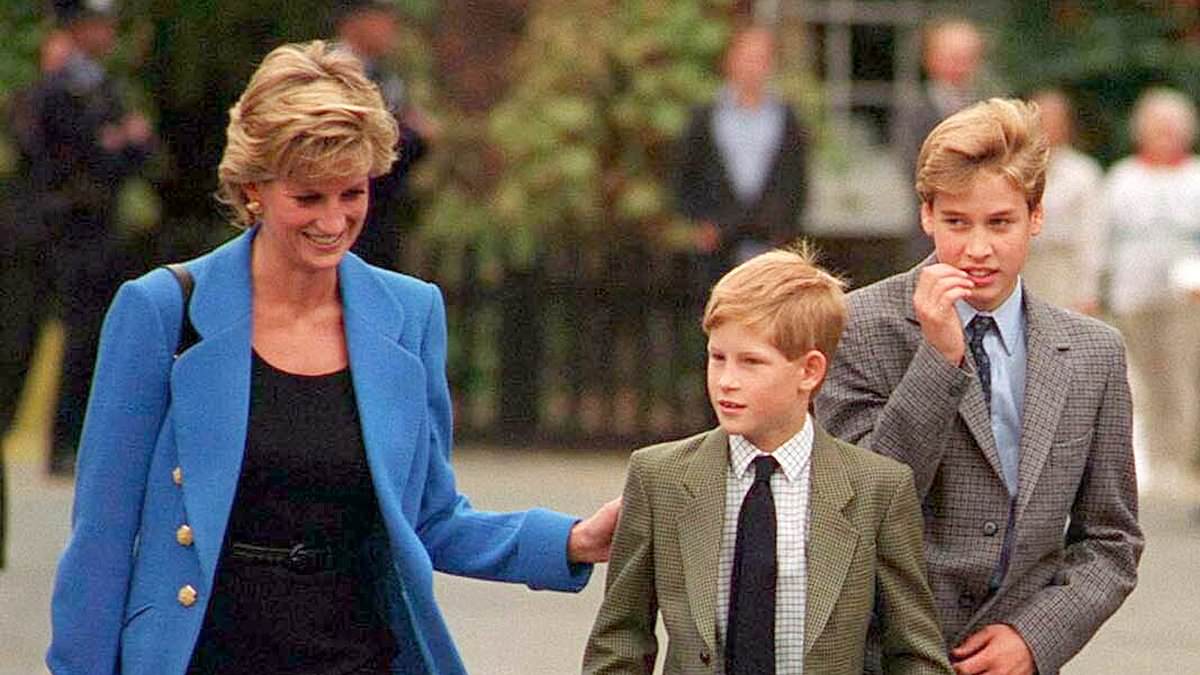 The rude birthday cake that left Prince William 'bright red' and Prince Harry delighted - which was all set up by Princess Diana