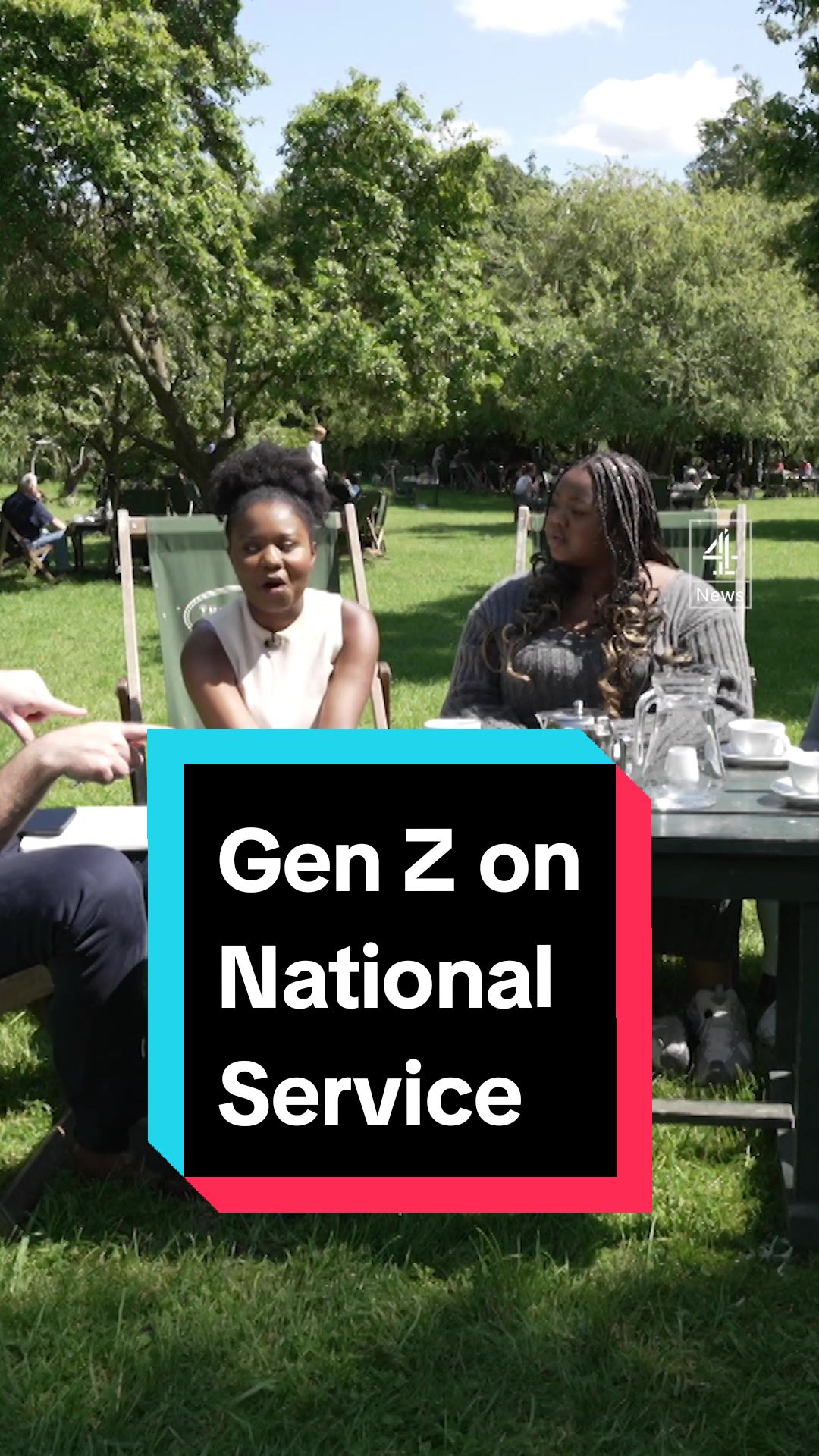 We speak to young people about their views on National Service. One of them tells us she'd 'love to help' her country.  #NationalService #UKPolitics #Politics #Sunak #Conservatives #C4News