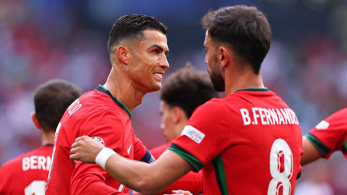 Fans believe they know the REAL reason behind Cristiano Ronaldo's selfless assist for Bruno Fernandes in Portugal's 3-0 win over Turkey at Euro 2024