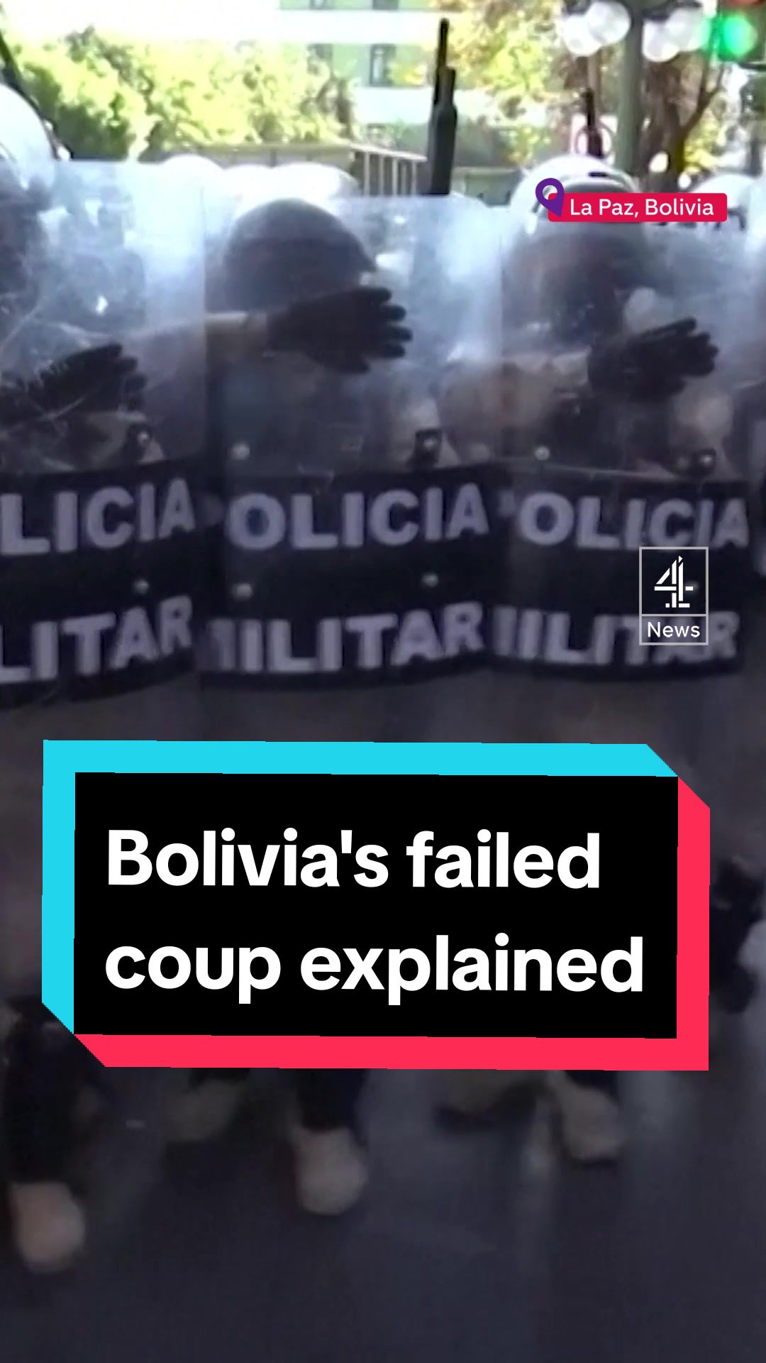 The Bolivian government says it stopped a coup attempt on Wednesday, and has arrested the country's former army and navy commanders for trying to overthrow their democratically elected leaders. But the army chief claims he was told by President Luis Arce to stage the whole thing to help boost his popularity.  Here's what we know. #Bolivia #Coup #SouthAmerica #Military #LuisArce #Channel4News
