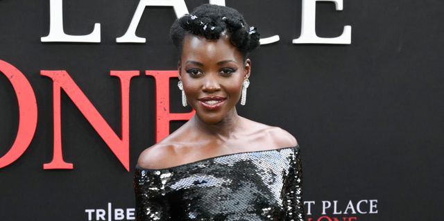 Lupita Nyong’o Is All Wow Factor in This Sequin-Covered Catsuit