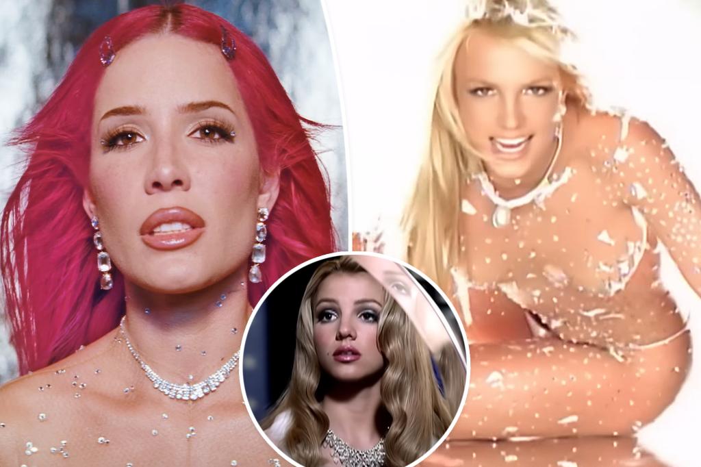 Halsey references Britney Spears’ iconic ‘Toxic’ look in new...
